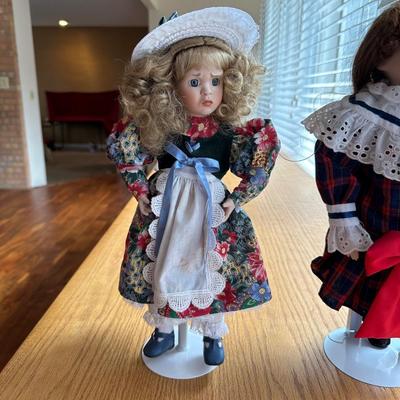 ASHTON DRAKE PORCELAIN DOLL AND BRINNS PORCELAIN DOLL