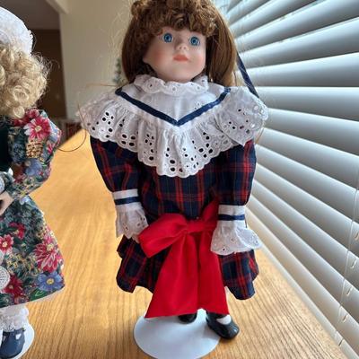 ASHTON DRAKE PORCELAIN DOLL AND BRINNS PORCELAIN DOLL