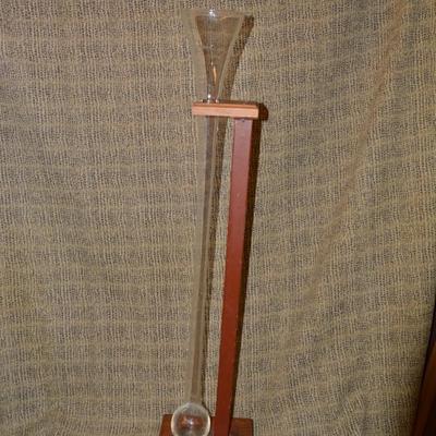 Full Sized Yard Glass w/ Wood and Metal Stand 37