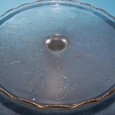 LOT 16 GREAT VINTAGE GLASS CAKE STANDS/PLATES