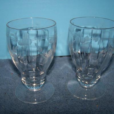 LOT 19 MORE OLD CRYSTAL GLASSWARE