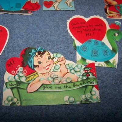LOT 23 FAB COLLECTABLE VALENTINES--MAINLY 50/60S!!!