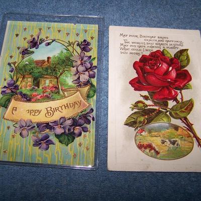 LOT 30 GREAT VINTAGE BIRTHDAY POSTCARDS 1 LEAP YEAR 1912