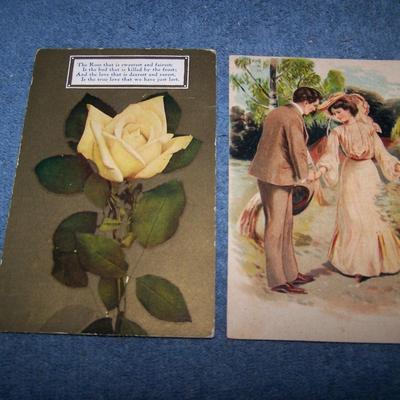 LOT 31 LOVELY VINTAGE VALENTINE POSTCARDS EARLY 1900S