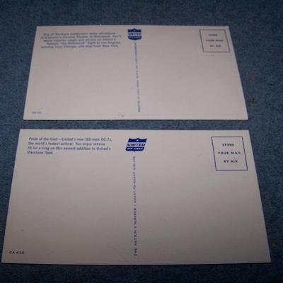 LOT 33 WONDERFUL VINTAGE AIRLINE POSTCARDS DELTA/PACIFIC NORTHERN/PAA/UNITED