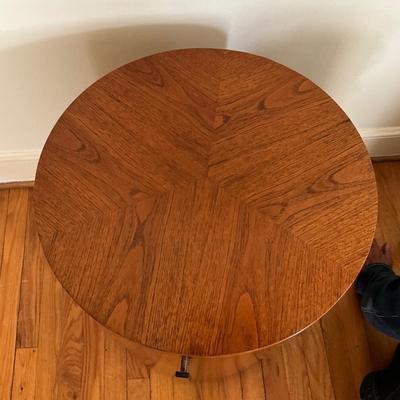 830 Mid Century Modern Harvey Probber Round Cylinder Table/ Cabinet/Dry Bar