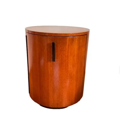 830 Mid Century Modern Harvey Probber Round Cylinder Table/ Cabinet/Dry Bar