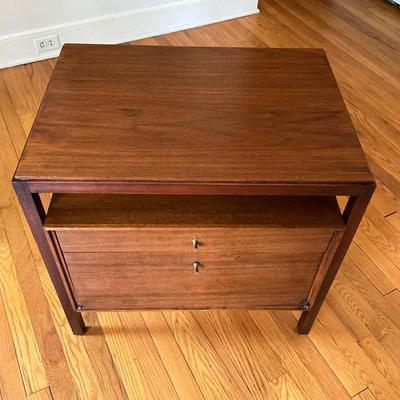 833 Mid Century Modern Exposed Framework Mahogany Stand