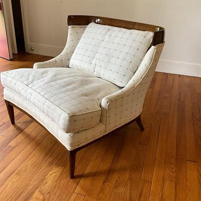 834 Mid Century Hollywood Regency Lounge Chair by Erwin Lambeth