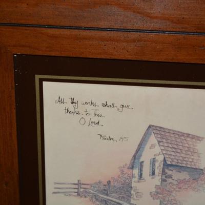 Framed and Matted Joni Eareckson Reproduction Psalm 145 14.75