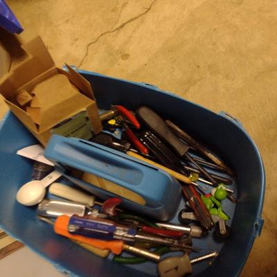 Collection of Basket Making Supplies- Reed, Wooden Bottoms, Handles, etc