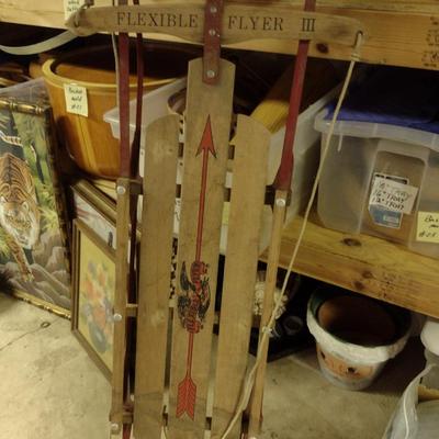 Vintage Flexible Flyer III Sled