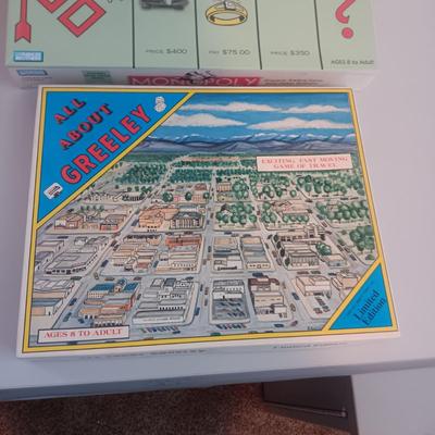NEW MONOPOLY AND LIMITED EDITION ALL ABOUT GREELEY BOARD GAMES