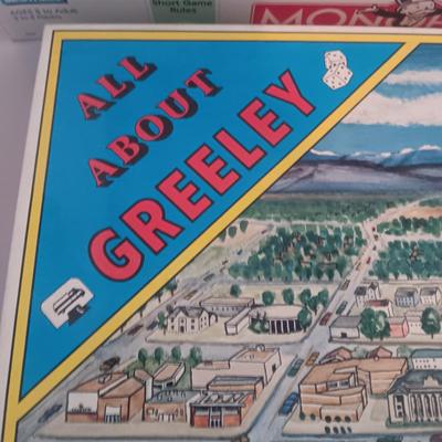 NEW MONOPOLY AND LIMITED EDITION ALL ABOUT GREELEY BOARD GAMES