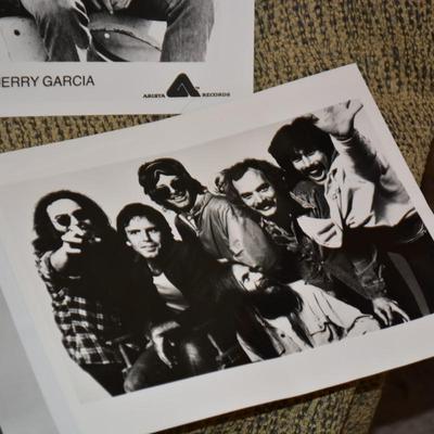 Lot of 6 Black and White Photos of Jerry Garcia and the Grateful Dead