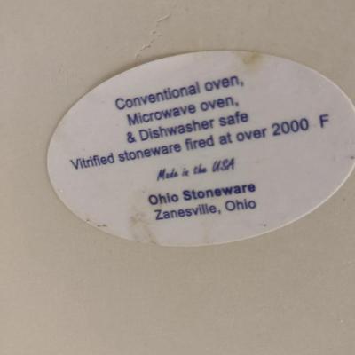 Ohio Stoneware Two Gallon Fermenting Crock with Weights