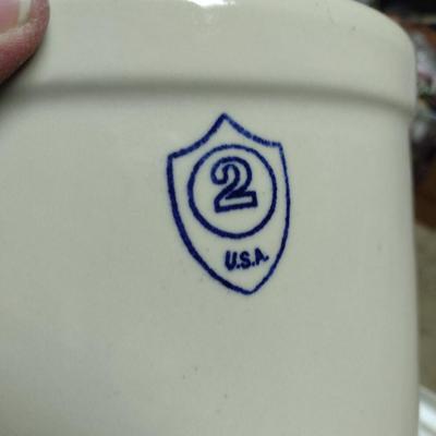 Ohio Stoneware Two Gallon Fermenting Crock with Weights