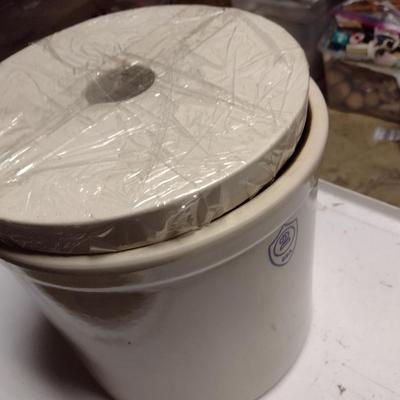 Ohio Stoneware Two Gallon Fermenting Crock with Weights