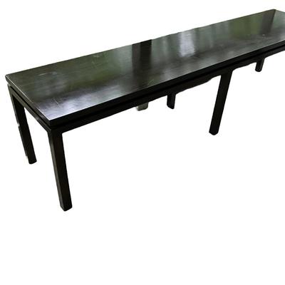 844 Mid Century Modern Dark Wood Harvey Probber Floating Top Bench