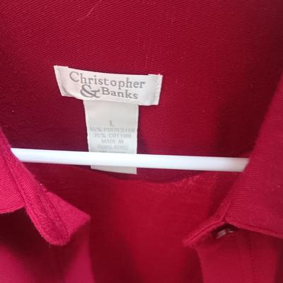 CHRISTOPHER & BANKS LADIES SWEATERS SIZE LARGE