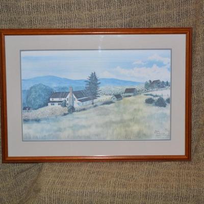 Set of 2 Framed & Matted Vintage Linda Patrick Double Signed Prints