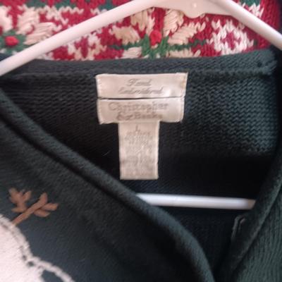 LADIES SWEATER & VESTS MOST ARE SIZE LARGE