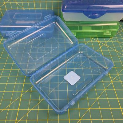 Storage/Pencil Boxes Green & Blue