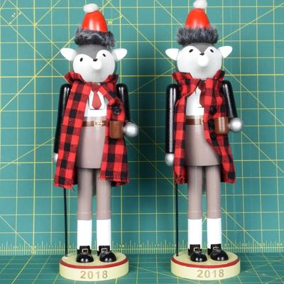 Vintage Pair of Mice Nutcrackers