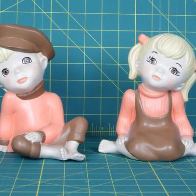 Matching Boy & Girl Figurines