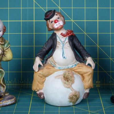 Collectible Clown Set of Three