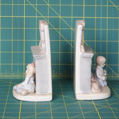 Girl & Boy Fireplace Bookends