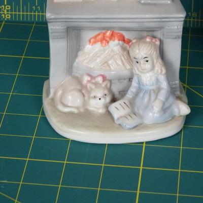 Girl & Boy Fireplace Bookends