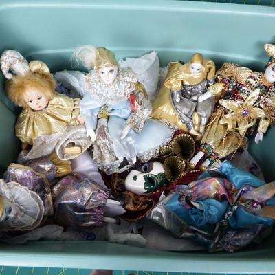 Container of Collectible Clowns