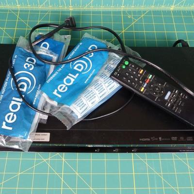 Sony 3D Dvd Player w remote & 3D glasses