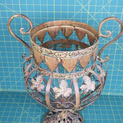 Large Metal Decorative Vase