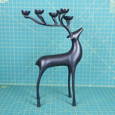 Brass Deer Candle Holder