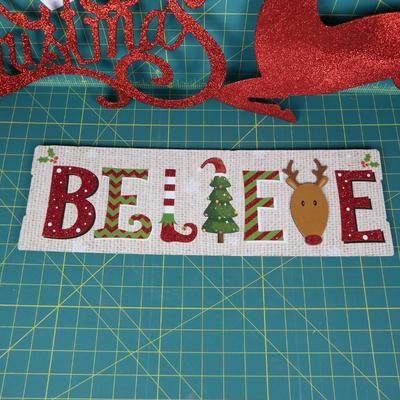 New Christmas Glitter Signs