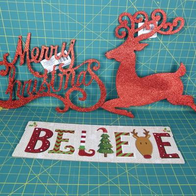 New Christmas Glitter Signs