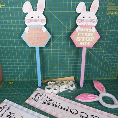 Easter Bunny Signs & Ears