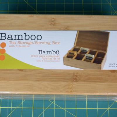 New Bamboo Tea Storage Serving Box