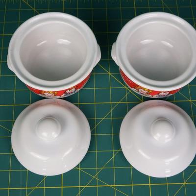 Campbell Soup Bowls with lids