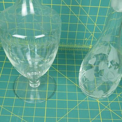 Glass Decanters with tops