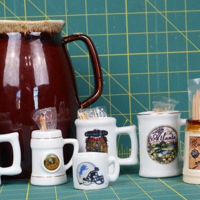 Pitcher & Toothpick holder collection
