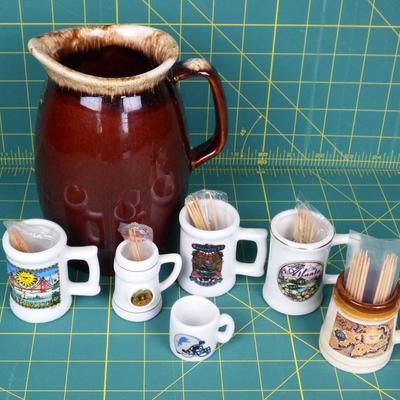 Pitcher & Toothpick holder collection