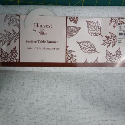 New Harvest Table Runner & Lantern