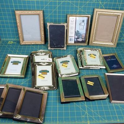 Large Collection of Gold Tone Frames