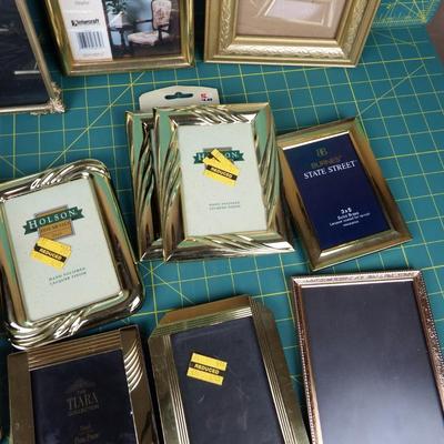 Large Collection of Gold Tone Frames