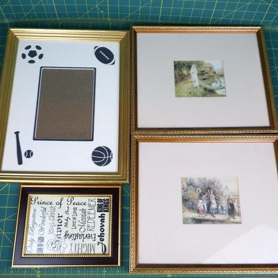 Gold Tone Frames & Artwork