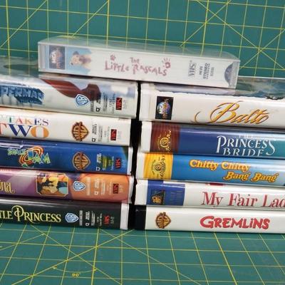 Family VHS Movies in cases Set 1