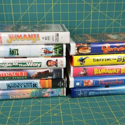 Family VHS Movies in cases Set 2